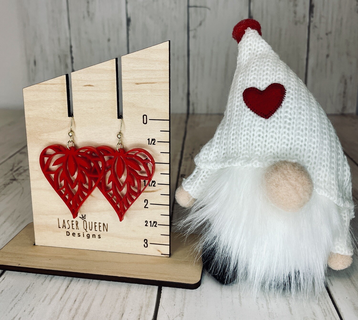 Acrylic Heart Earrings