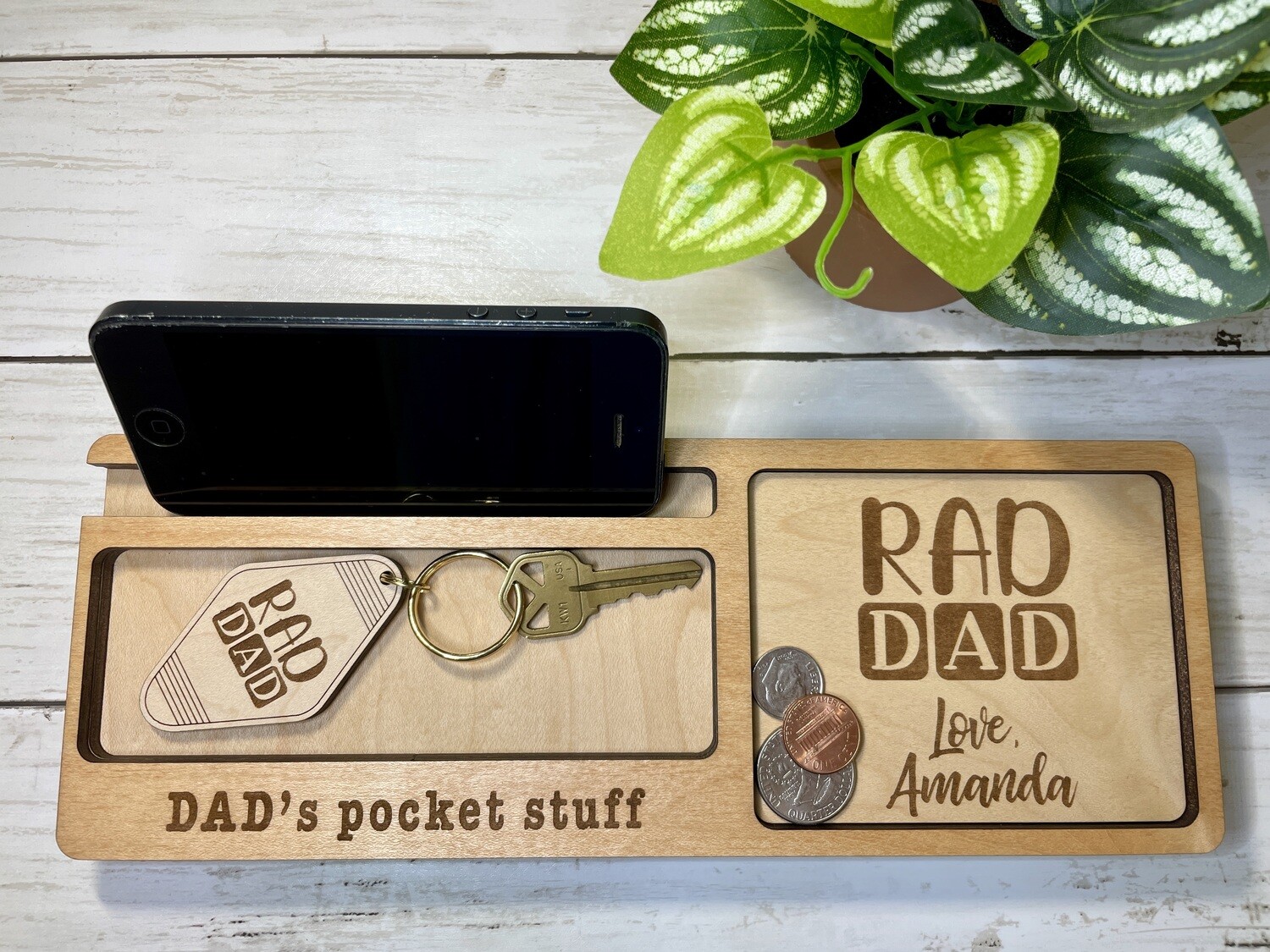 Father&#39;s Day dresser organizer and key ring