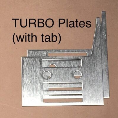 One pair (2) Classic Turbo Plates (with tab)