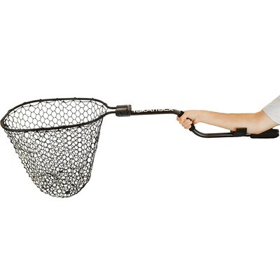 YakAttack Leverage Landing Net, 12X20 Hoop, 47&quot; Long, With Extension and Foam for Storing in Rod Holder