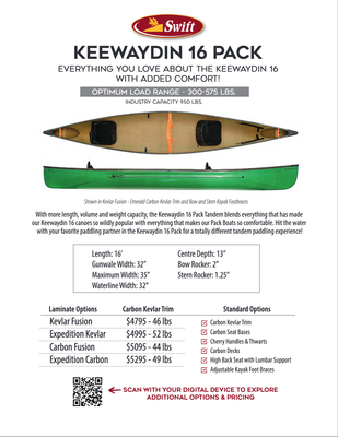 Swift Keewaydin 16 Pack