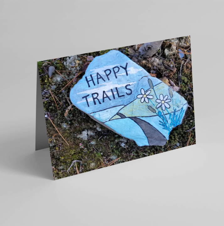 Set of 6 Folded Note Cards - Trekking No. 1