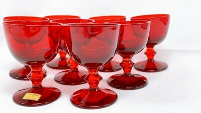 Red Cordial Glasses