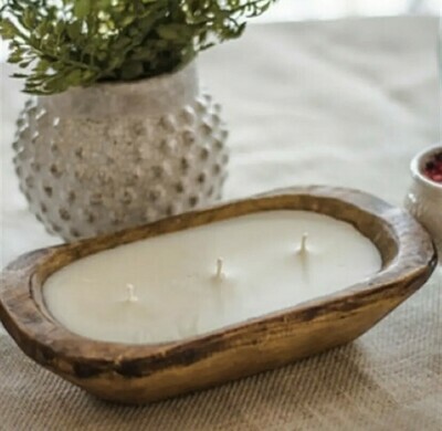 Petite Carved Bowl Scented Candle