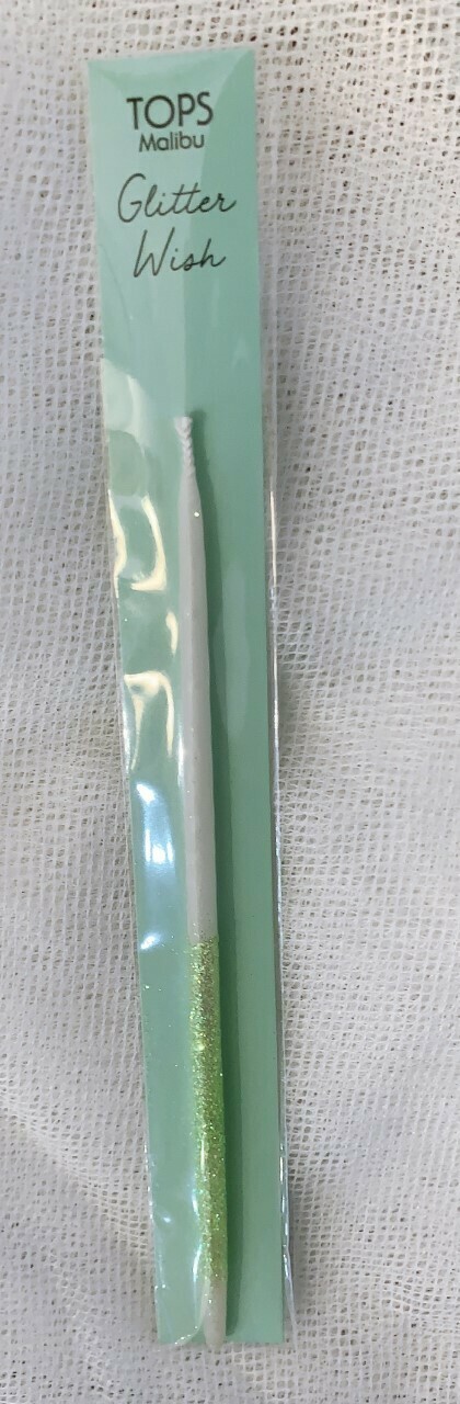 Glitter Wish Candles, Color: Green