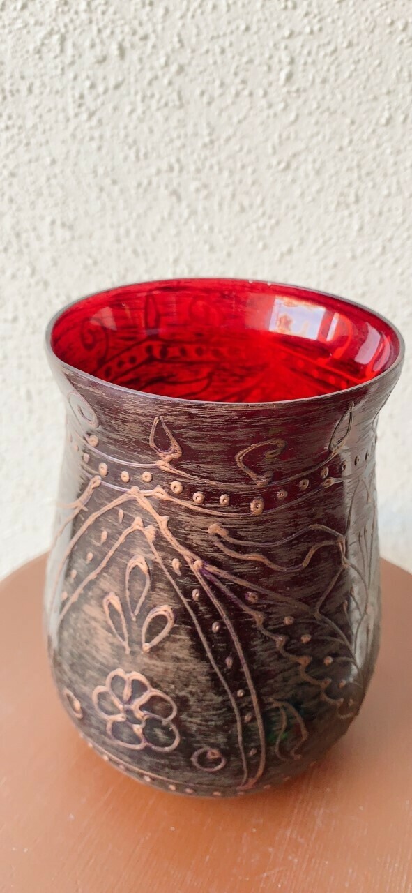 Ruby Vase Tealight Candle