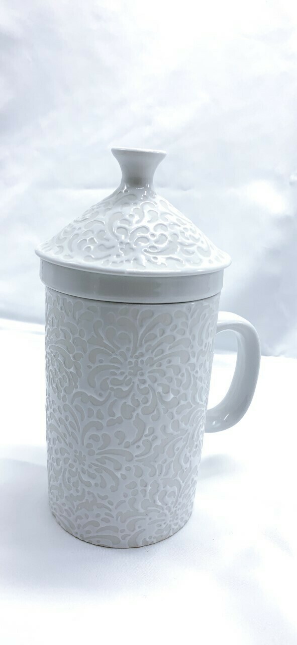 Tea Infuser Mug white