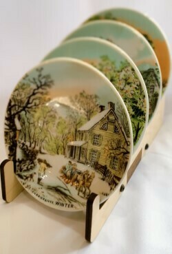 Currier and Ives Seasons Plate Set