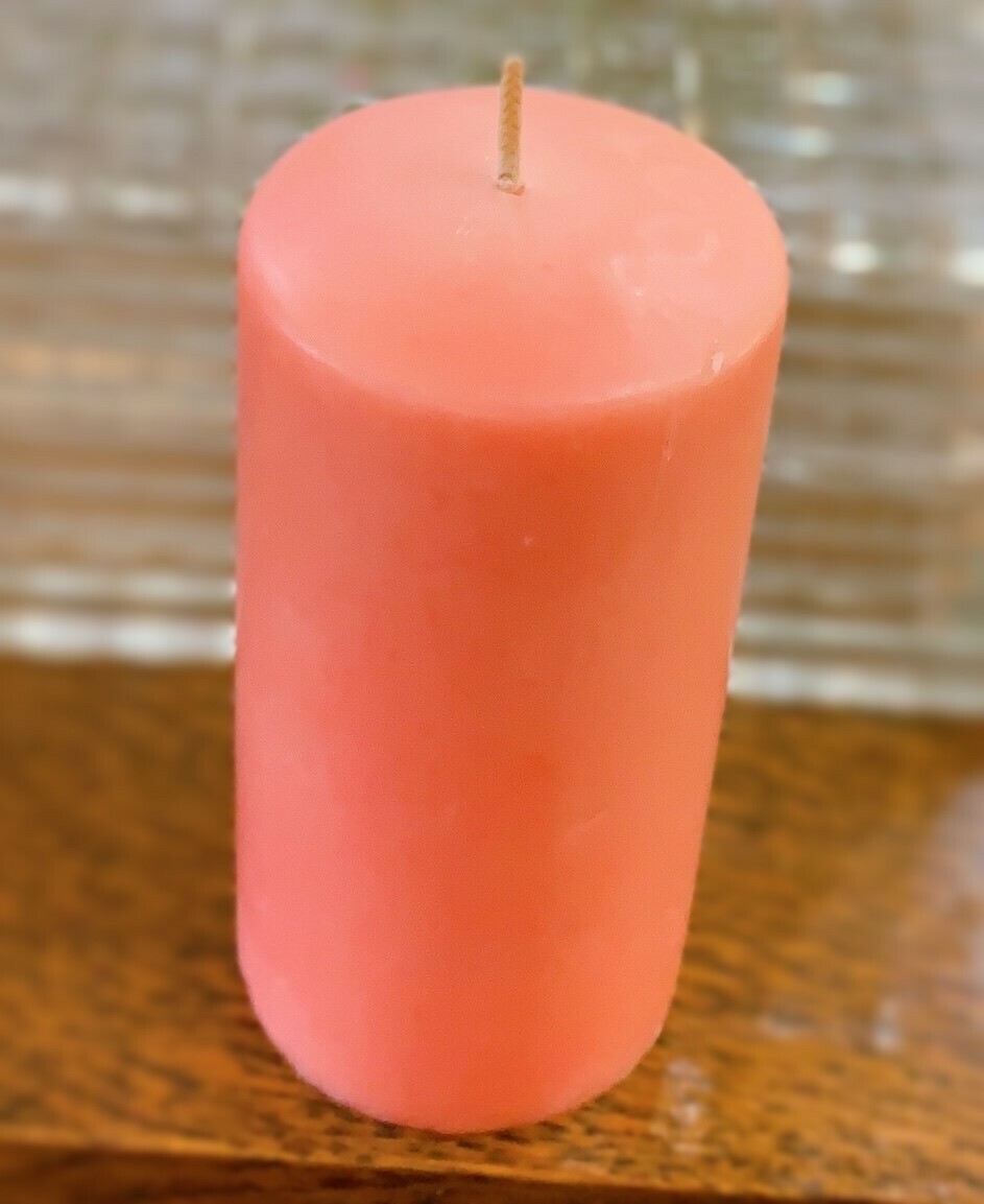 Pink 5” Pillar Candle