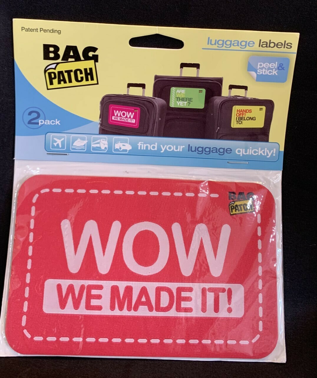 Luggage Labels, Sayings: Wow