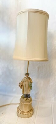 Vintage Figurine Man Lamp