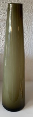 Green Narrow Glass Vase 16”