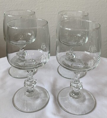 Vintage Wine Glasses 5"  
