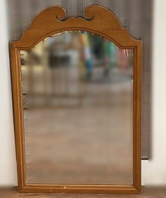 Vintage Solid Wood Mirror 20" W x 30"H