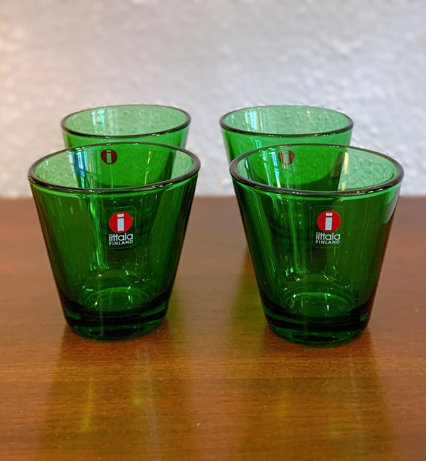 Kaj Franck Iittala Finland Green Shot Glasses - set of 4 