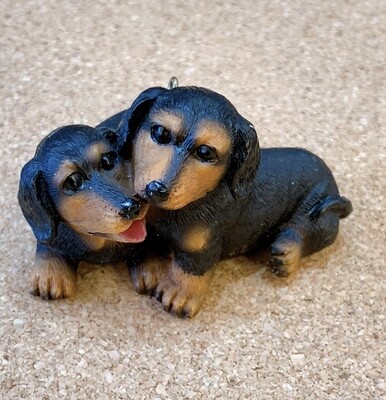 Resin Dachshund Dogs