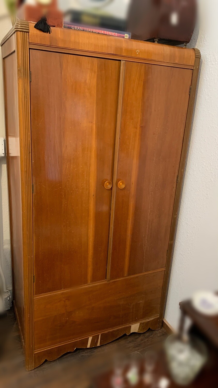 Vintage Cedar Closet/Armoire 65”h x 34 1/4”w x 30”d