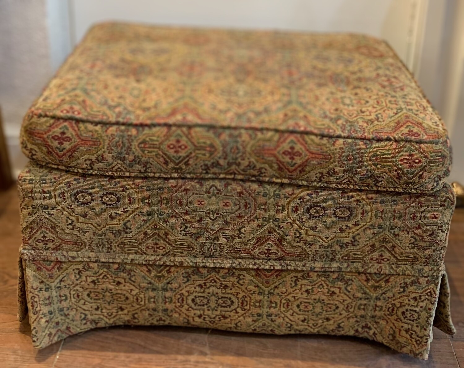 Tapestry Ottoman  26.3”w x 15.7”h x 21”d