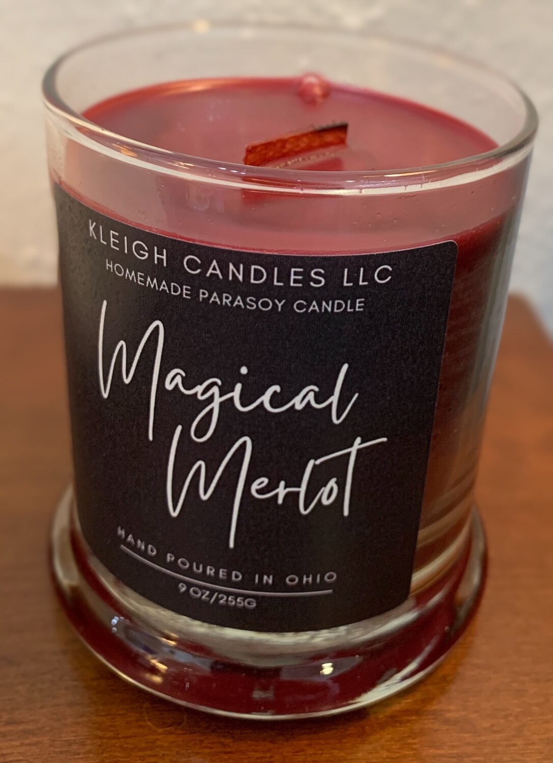 Kleigh Candles LLC  9oz, Candles: Magical Merlot