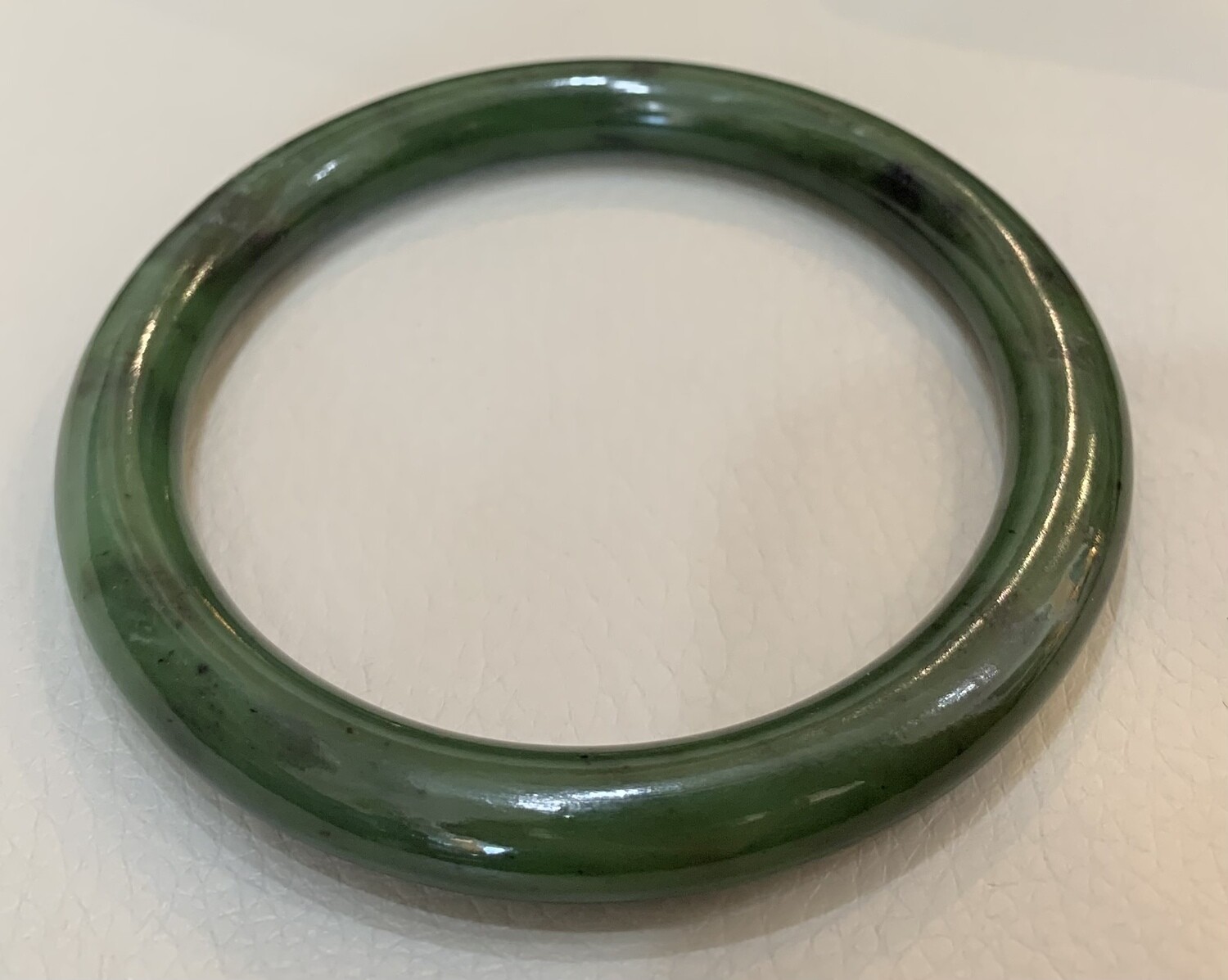 Jade Bangle Bracelet 3”