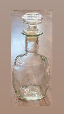 Vintage Glass Liquor Decanter with Stopper