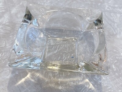 Ashtray Clear Glass 