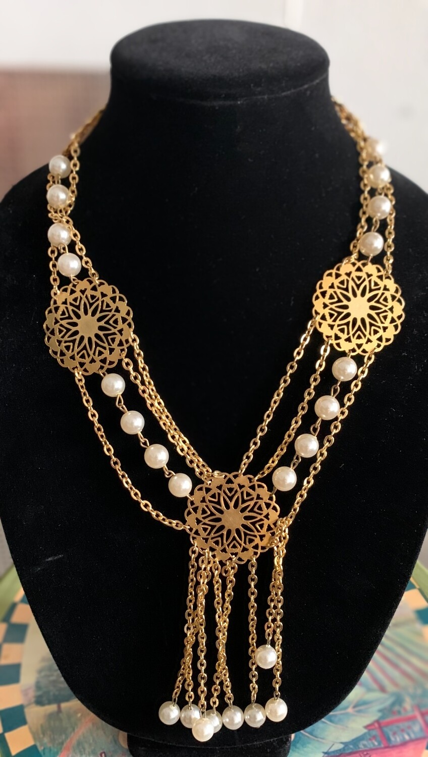 Vintage Multi Gold Chain Necklace