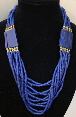 Blue Lapis Lazuli Gold necklace 
