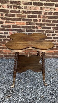 Clover Tiger Oak Lamp Table 26w x 26d x30h