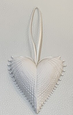1997 Margaret Furlong “From the Heart” 2 1/2” Porcelain Heart Ornament