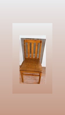 Fruitwood Side Chair with Padded Seat