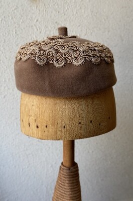Merrimac Velour Supreme Brown Acorn Cap Hat