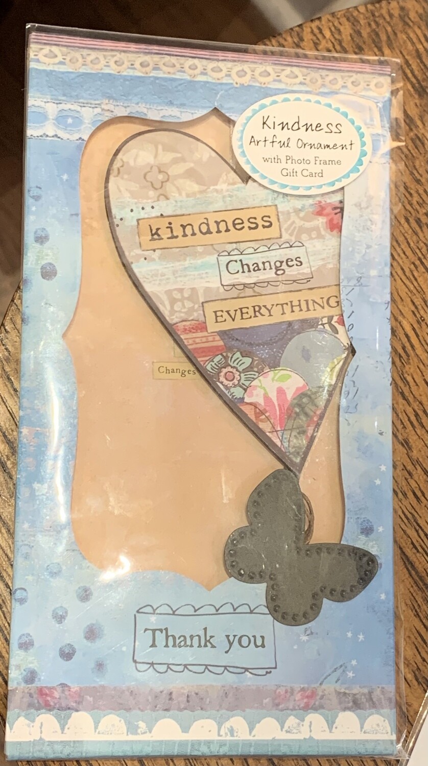 Kindness Artfull Ornament with Photo Frame
