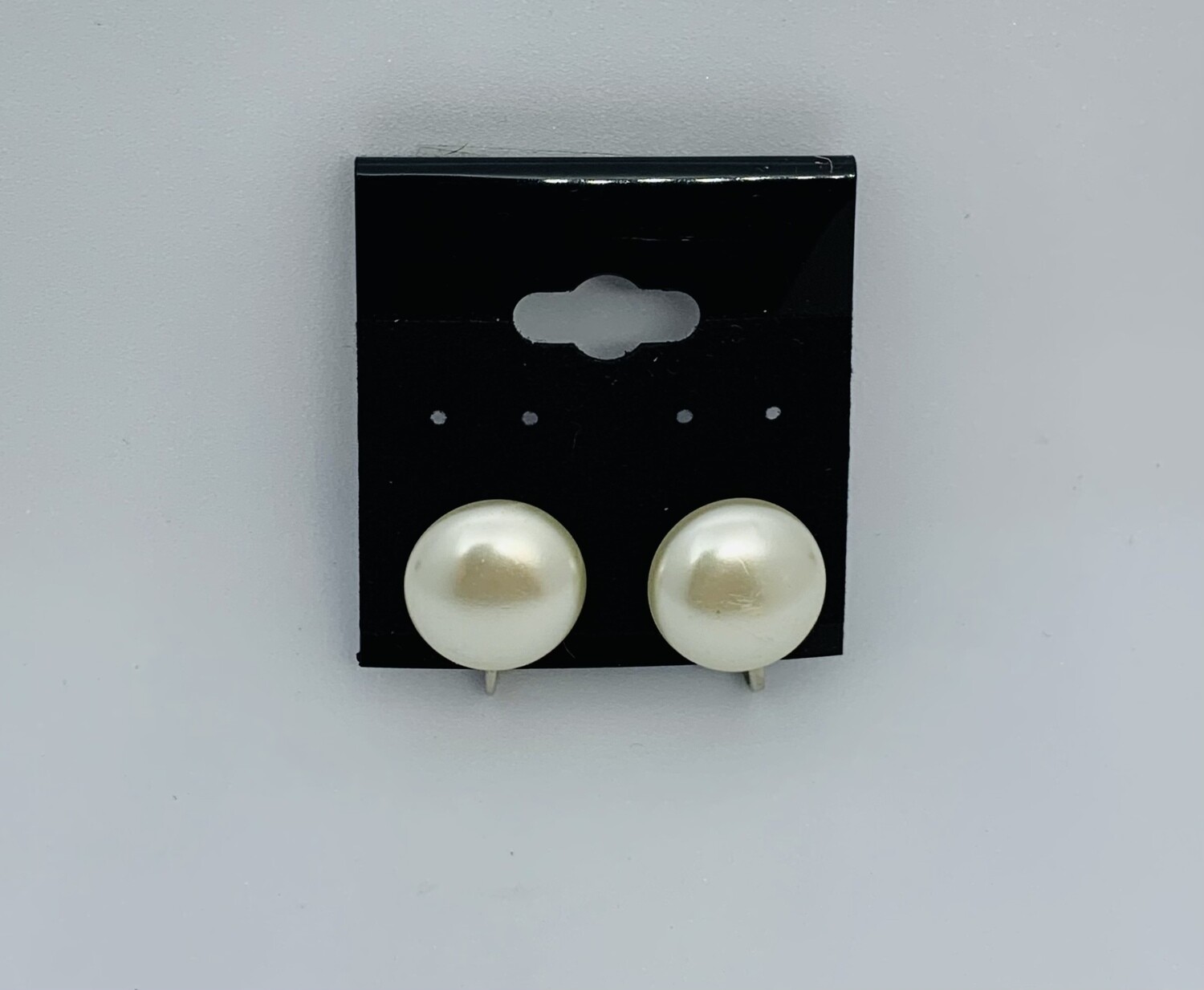 Vintage Large Faux Pearl Clip-On Earrings