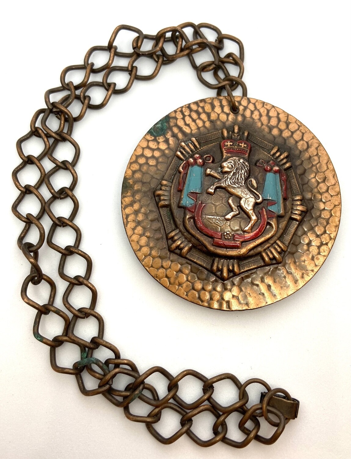 Bronze Double-Sided Lion Medallion