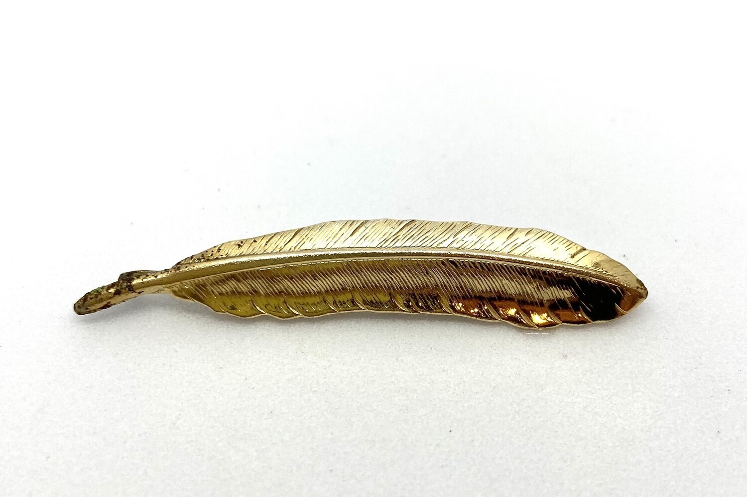 Gold Feather Bobby Pin