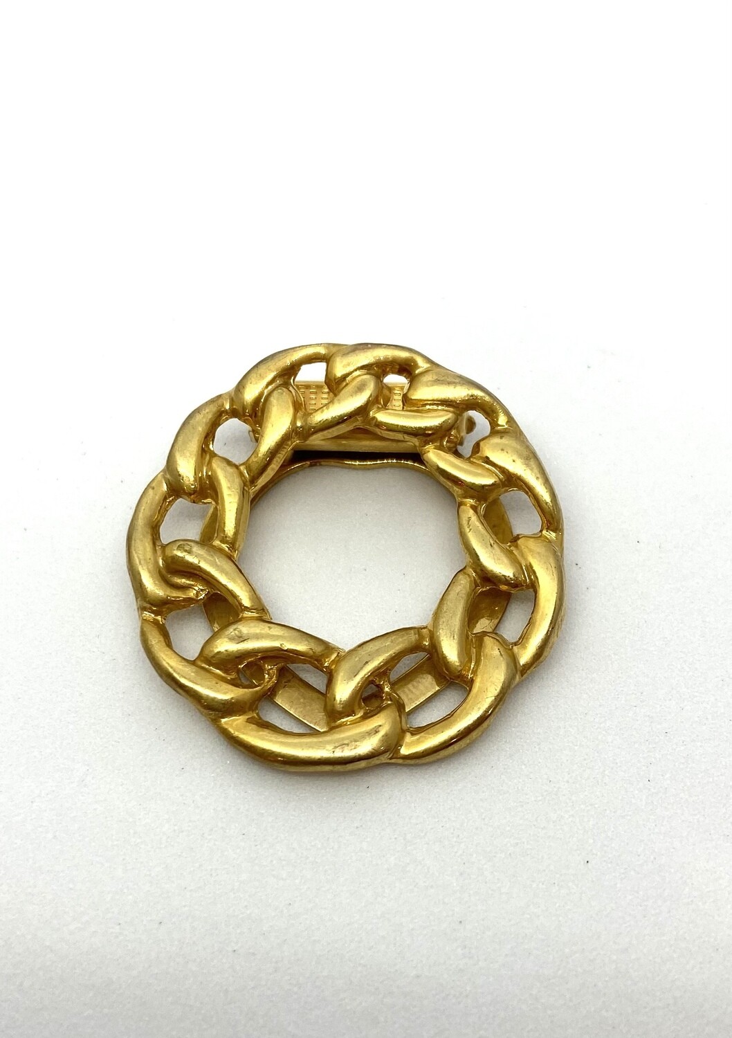 Gold Chain Clip Brooch