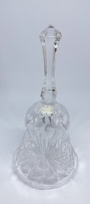 Vintage Clear Glass 5” Dinner Bell