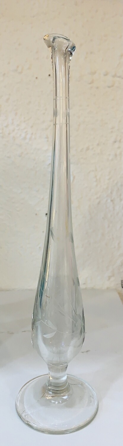 Vintage Clear Bud Vase