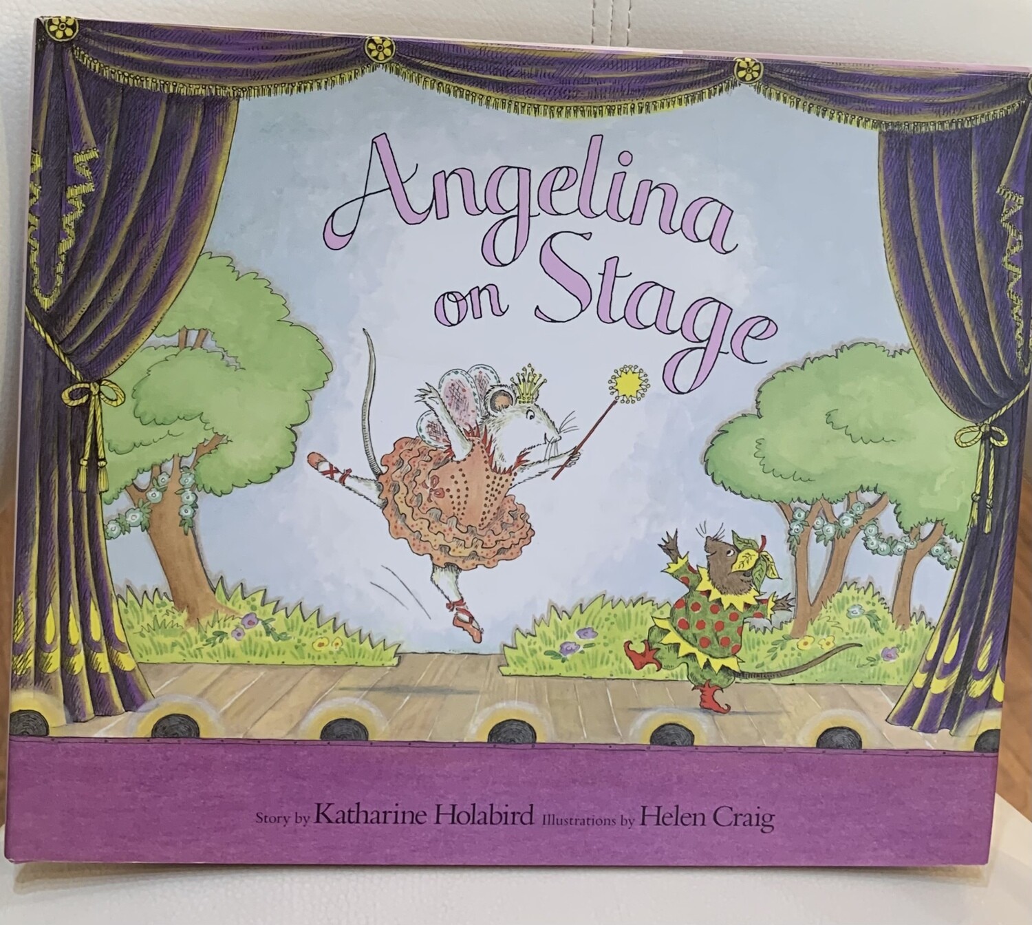 Angelina on Stage Hardcover Book