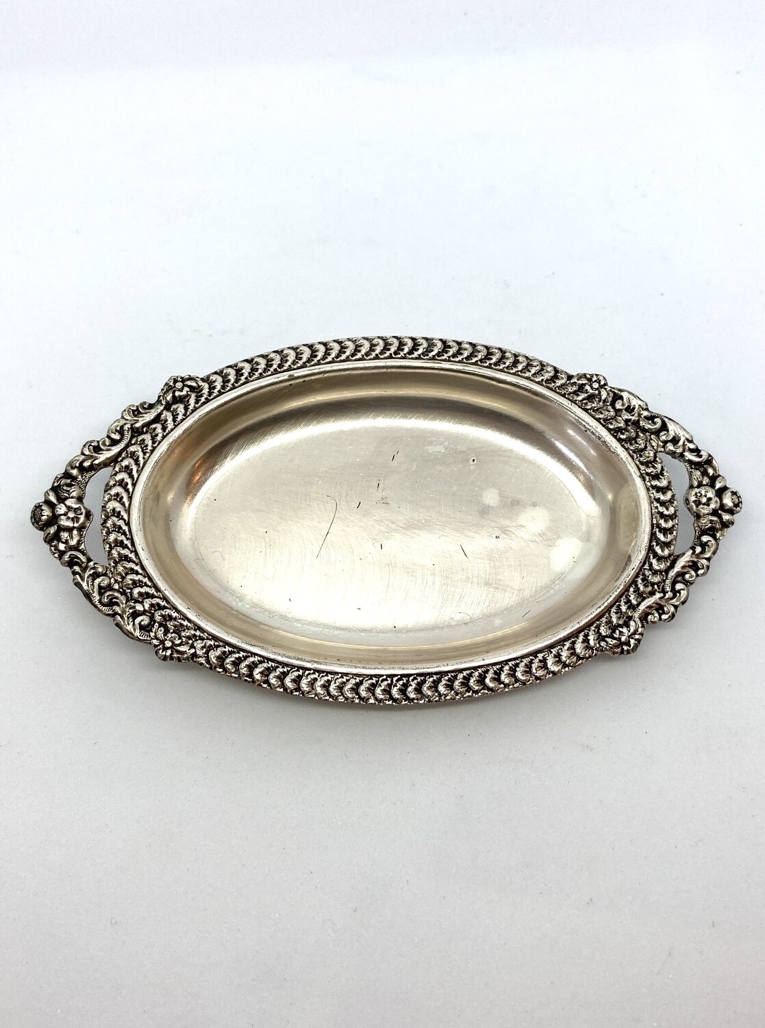 Vintage Mini Silver Tray 4.5”