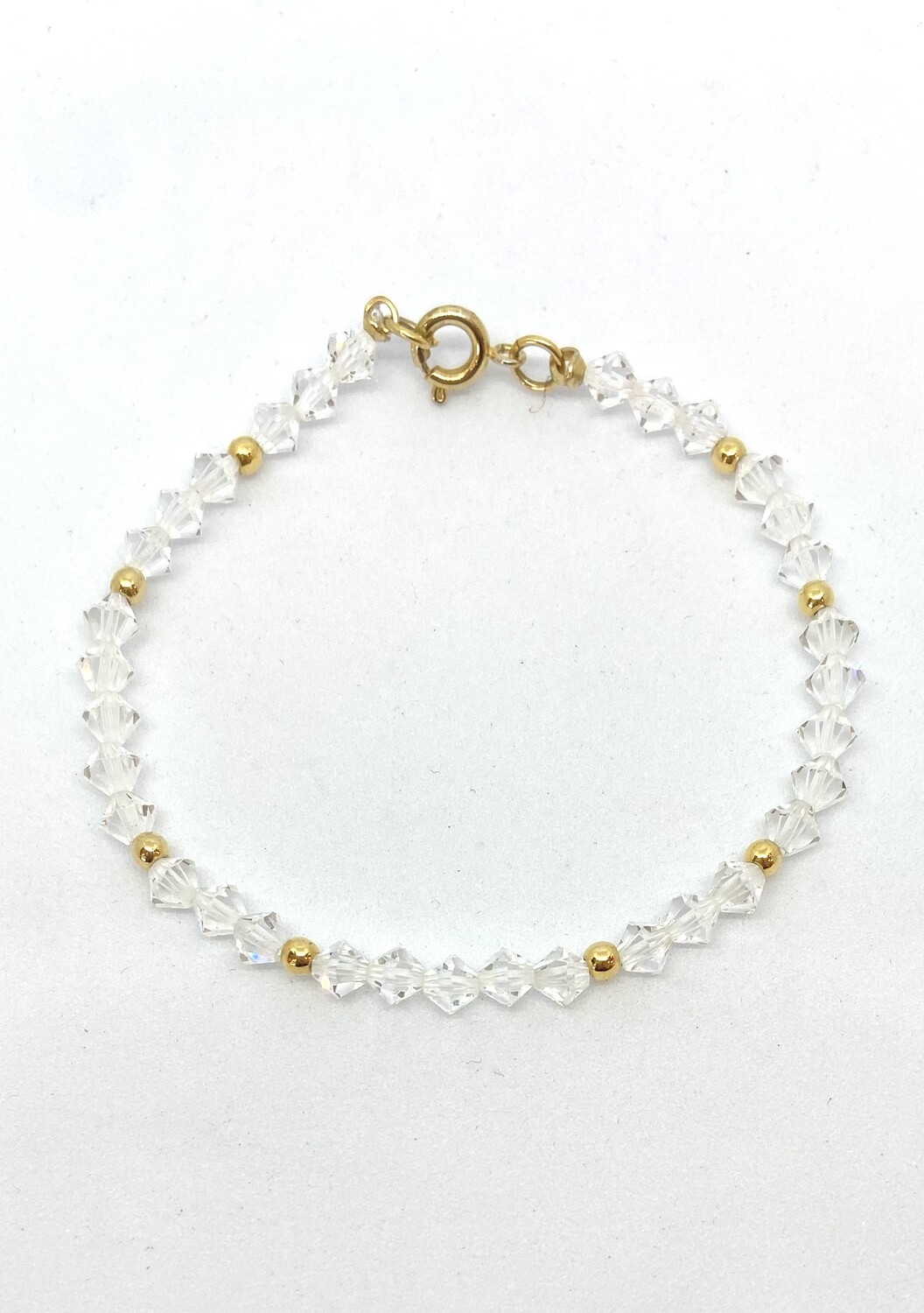 Swarovski Crystal, Type: White Bracelet 7.5”