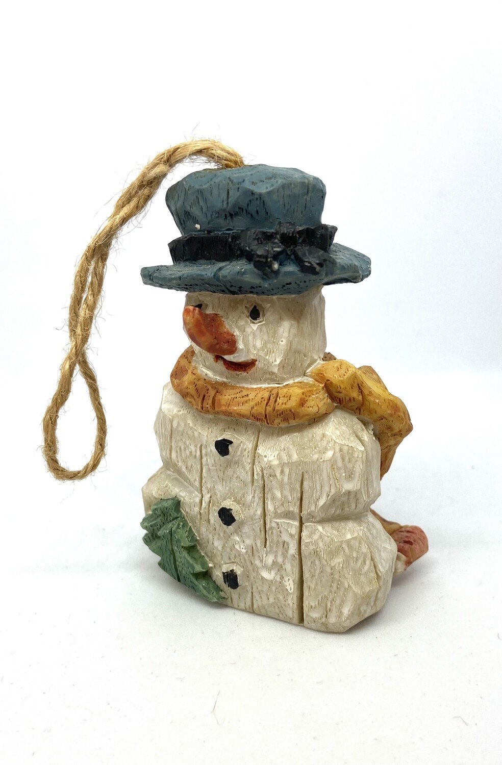 Wooden Snowman Ornament