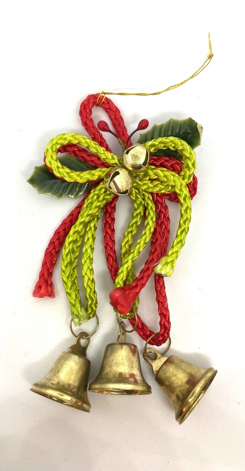 Holly With Bells Ornament