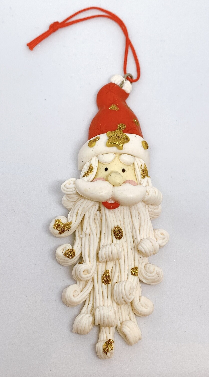 Santa Head Ornament 4.5”