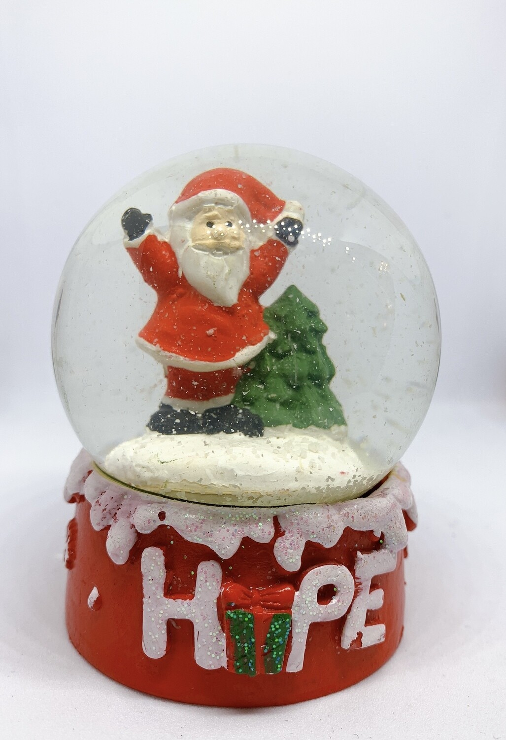 Santa Snow Globe Hope