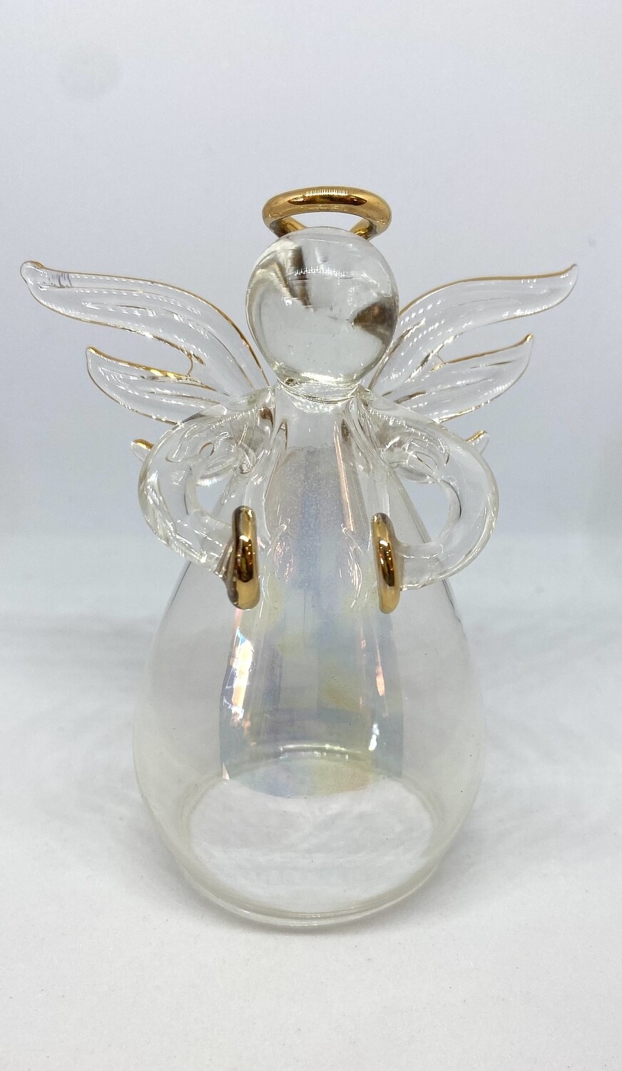 Gilded Glass Angel Ornament