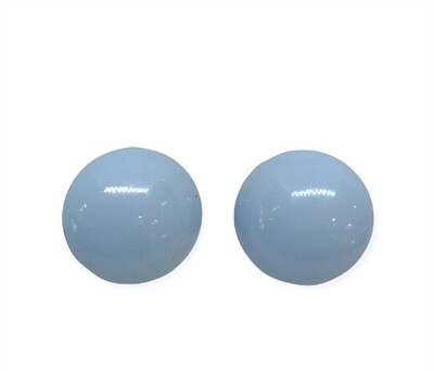 Blue Acrylic Circle Earrings
