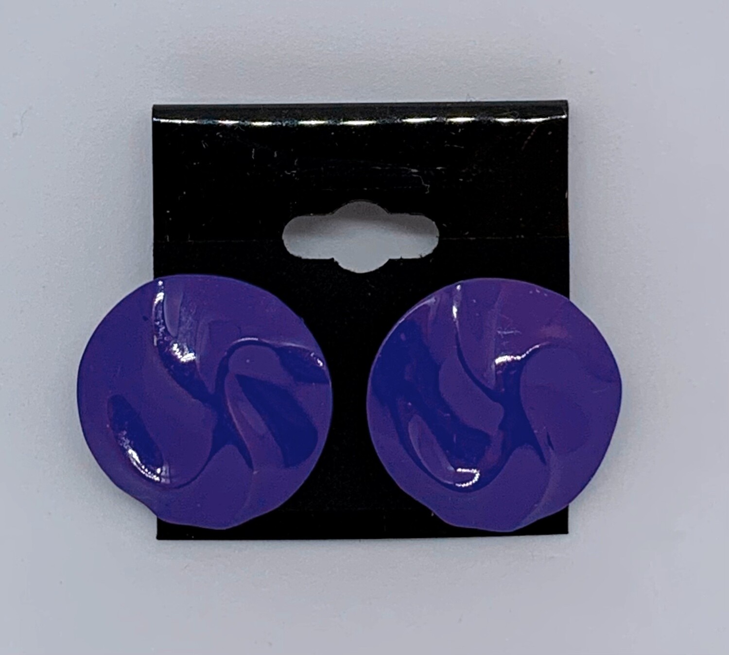 Vintage Purple Buttons earrings 
