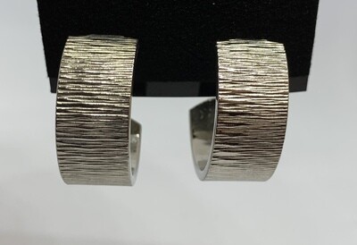 Silver Wire Cuff earrings 